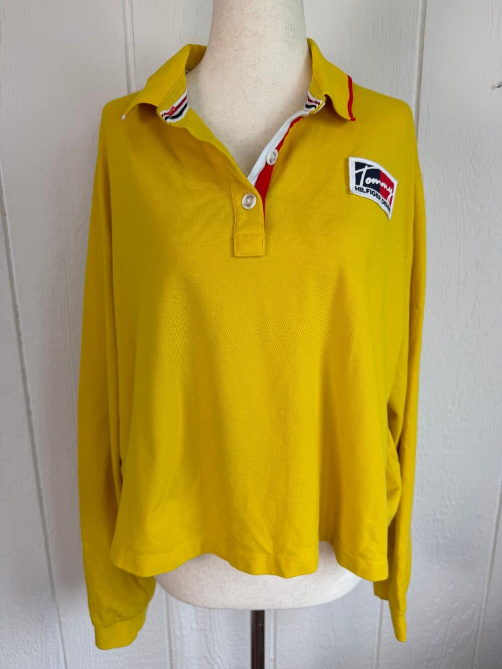 Y2K Tommy Hilfiger Cropped Polo, 2X
